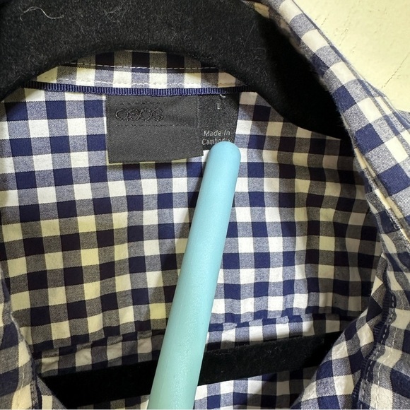 ASOS | Men's Long Sleeve Button Down Shirt White & Blue - Picture 3 of 9